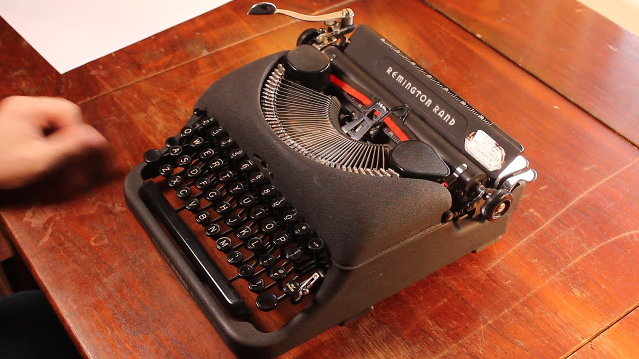 Vintage Remington Rand Deluxe Model 5 Typewriter