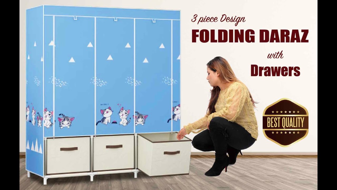 Folding cloth wardrobe Daraz