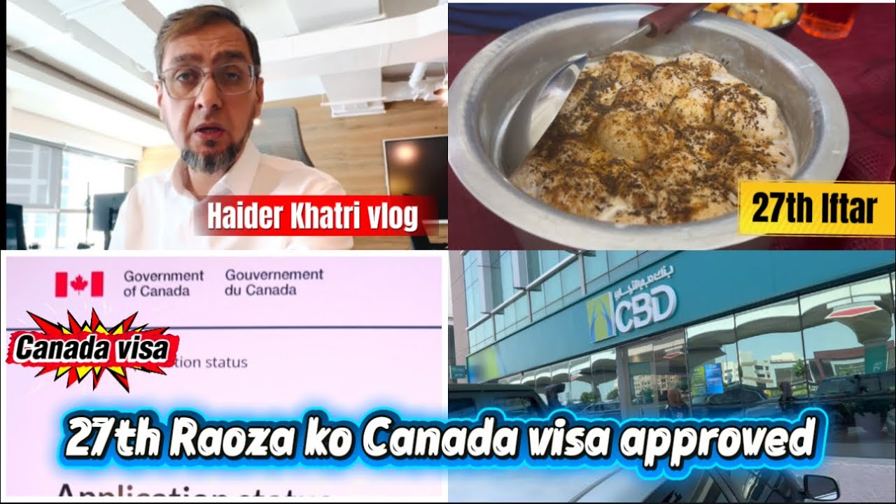 История успешного получения визы в Канаду 🇨🇦 Видеоблог из Дубая от Хайдера Кхатри