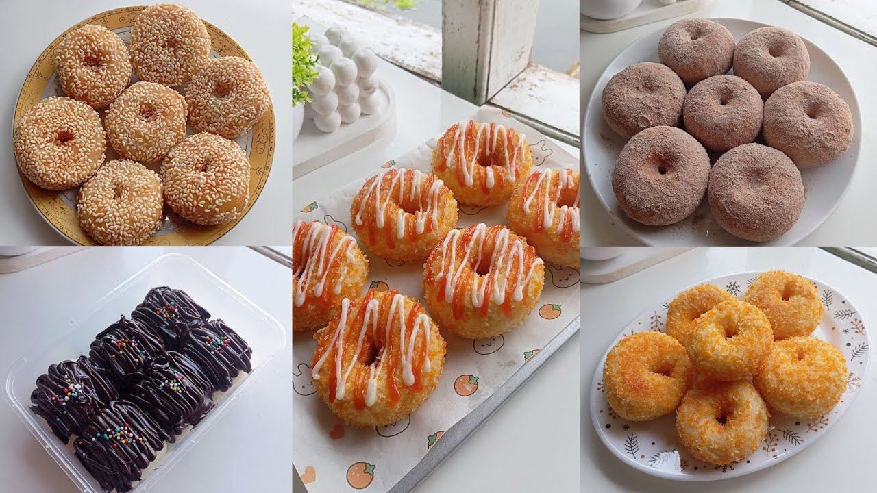 5 MACAM DONAT CUMA PAKE TAKARAN SENDOK! ANTI GAGAL, NO MIXER, NO ULEN! Cocok Jadi Ide Jualan