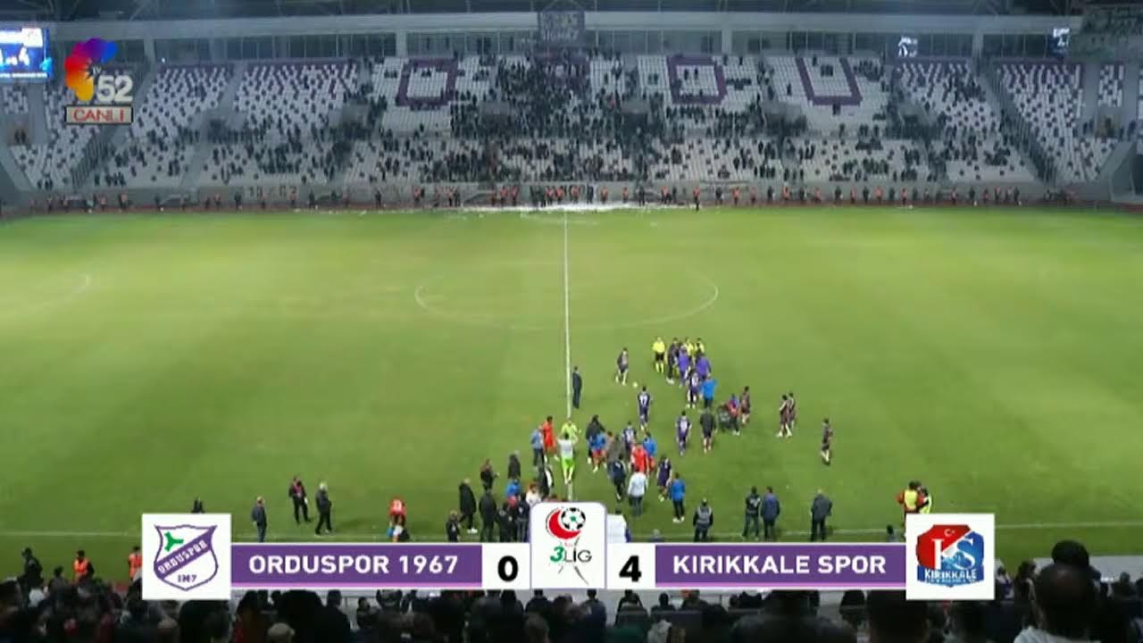 23/10/2021 ORDUSPOR 1967 - KIRIKKALE BÜYÜK ANADOLUSPOR KARŞILAŞMASI