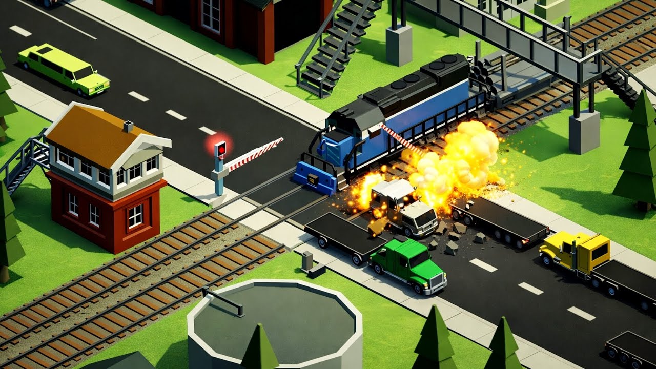 🚂 Fast Cars vs Fast Train | Who Wins? | Gameplay #90