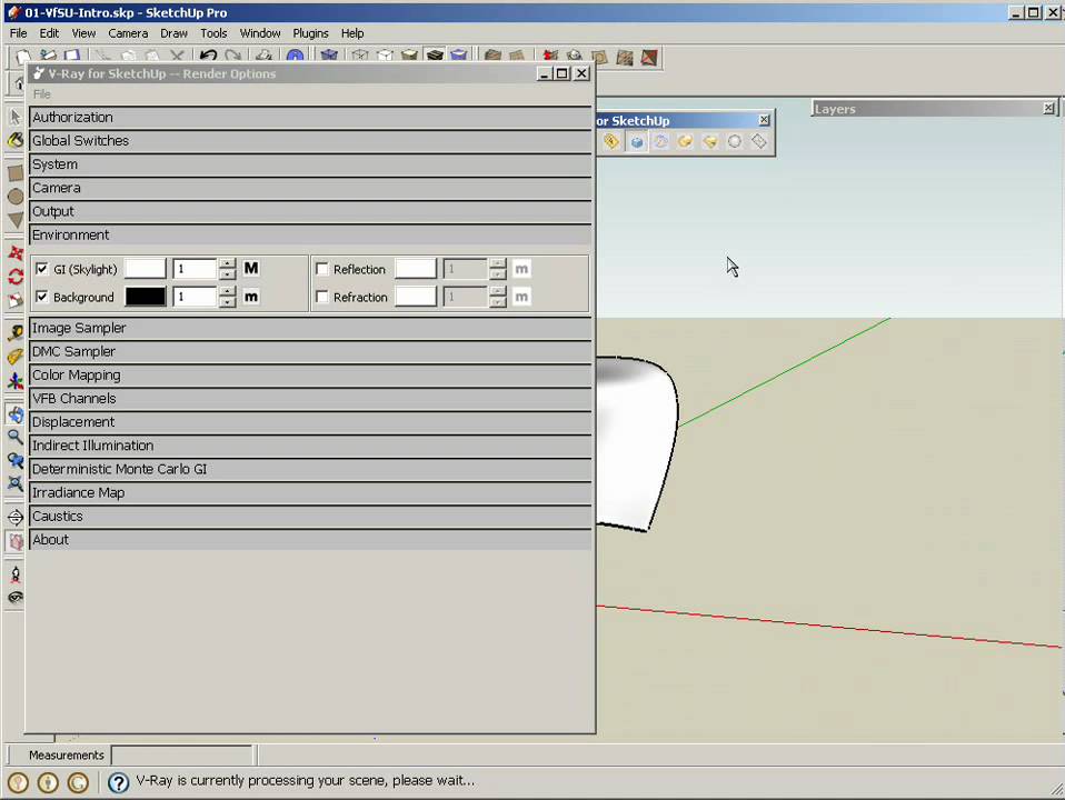 V-Ray for SketchUp Tutorial - Sun & Sky - Beginner