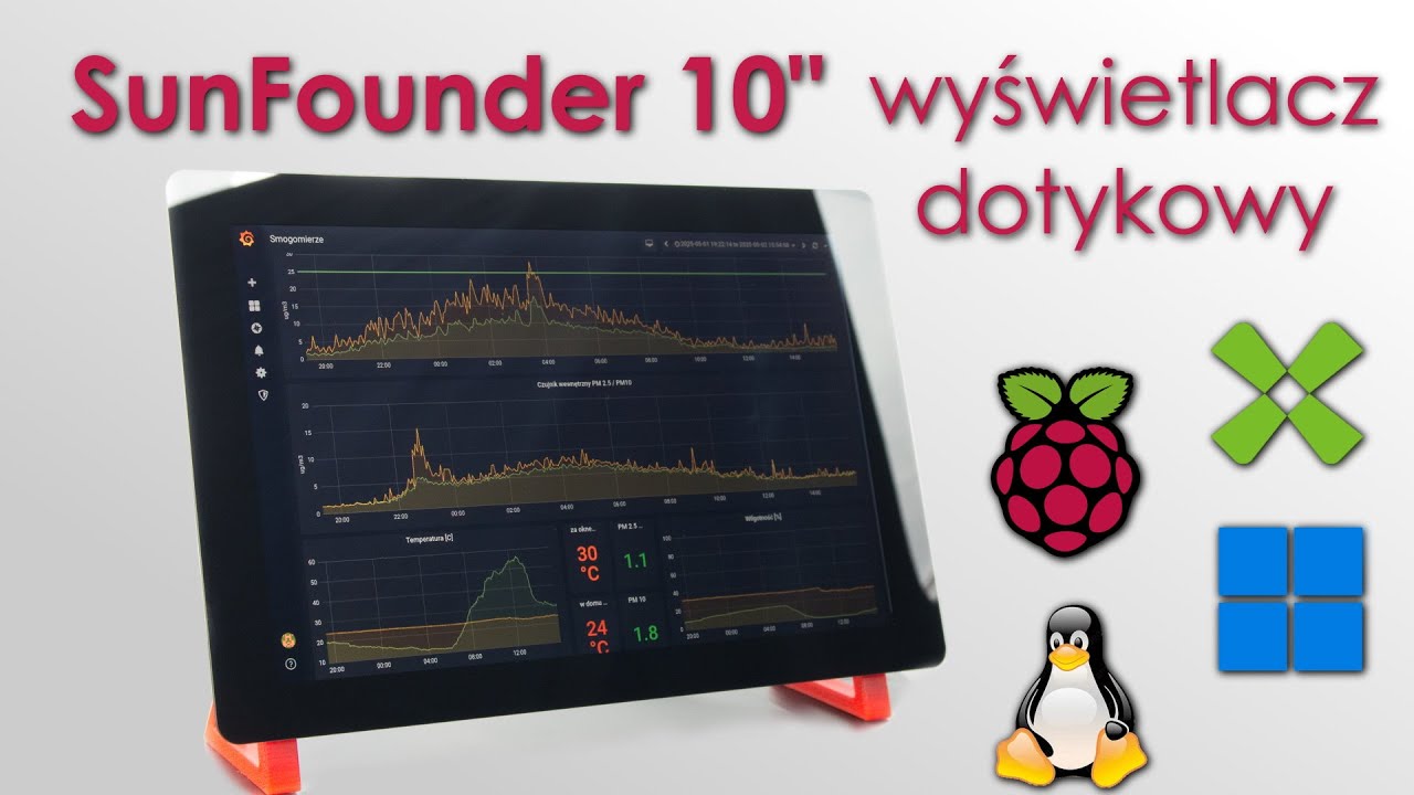 Sunfounder 10.1 - wyświetlacz dotykowy NIE TYLKO dla Raspberry Pi 5
