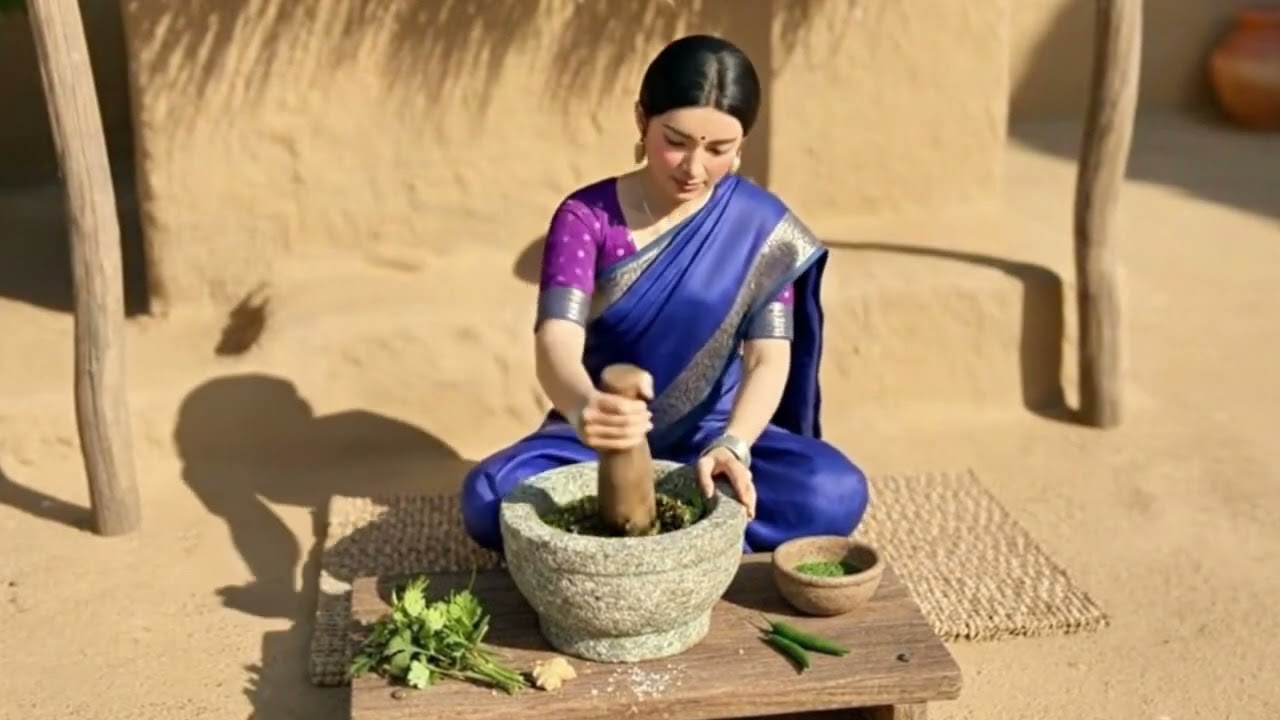 Peaceful Village Life Cooking Traditional Samosas with Family  Stop Motion Animation