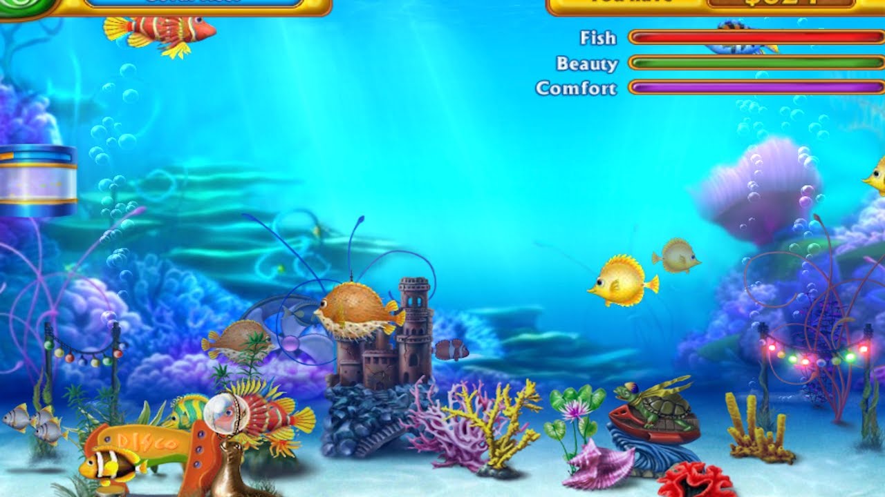 Fishdom (2008) | 100% Coral Reef Fishtank | No Commentary Gameplay