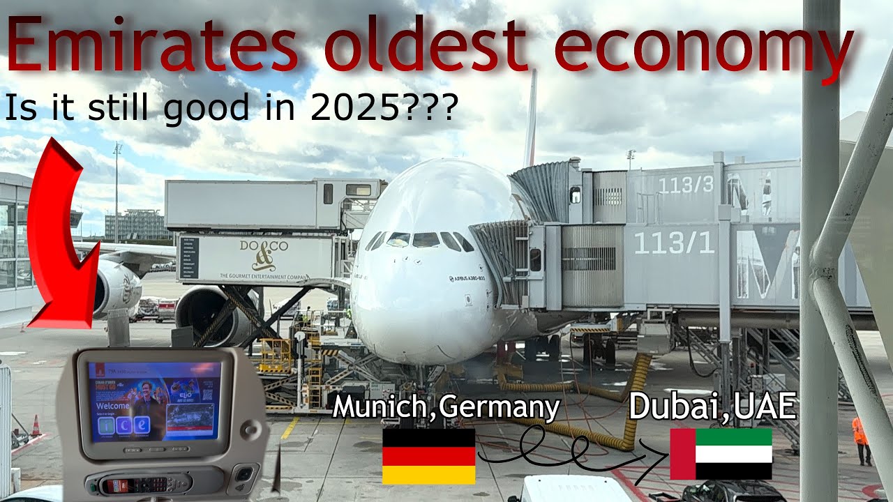 Flying Emirates Oldest A380 economy in 2025 - Still worth it?