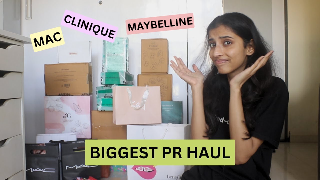 HUGE PR Unboxing | Maybelline, SimplyNam, Mac etc | Urvee
