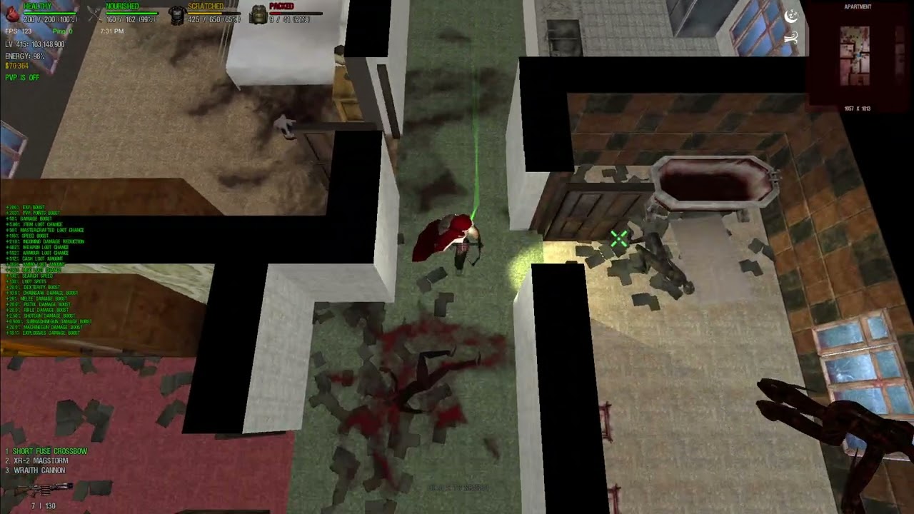 Dead Frontier - Mightman - Looting DR with Short Fuse Crossbow - Loot run #4