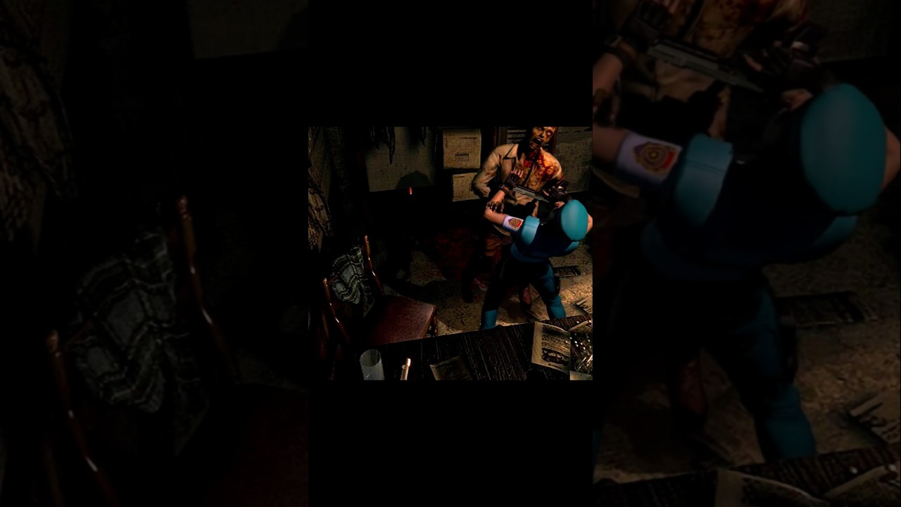 Ремейк с оригинальной темой #residentevil #horrorgaming #retrogaming #jillvalentine #re1remake #re1