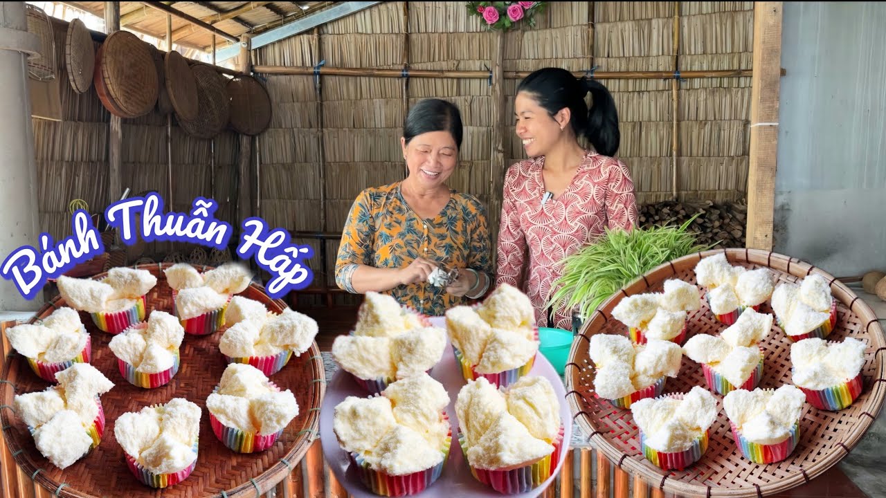 BÁNH THUẪN HẤP loại bánh truyền thống bung cánh mà không cần bột nổi mềm xốp thơm ngon