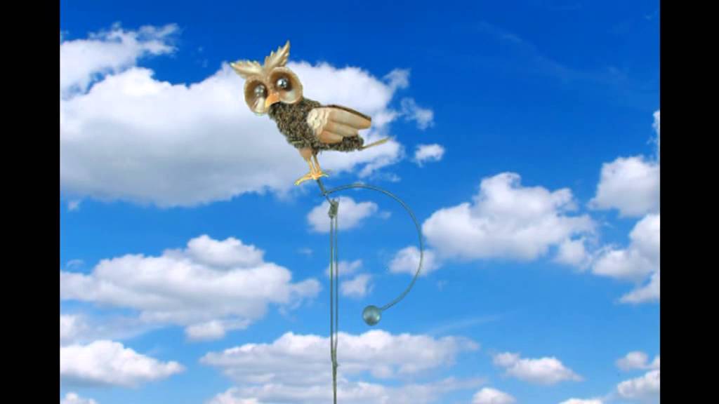 Large Wire Owl Rocking Garden Ornament