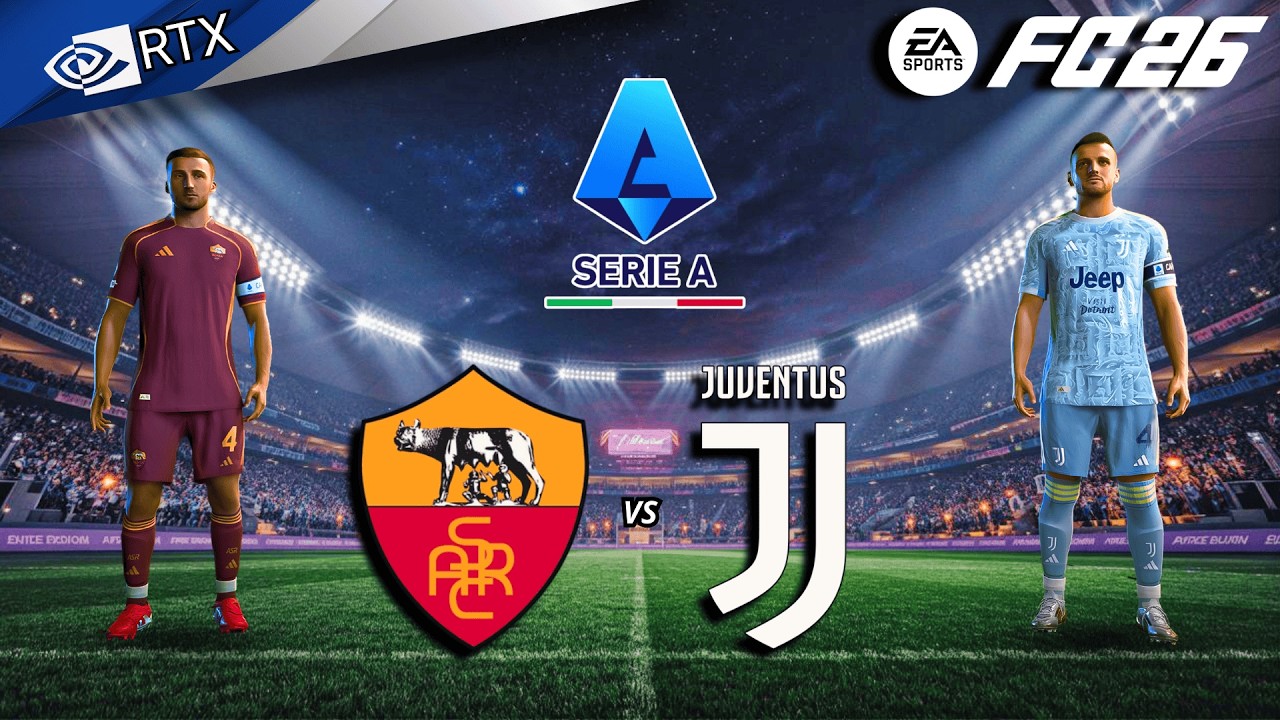 FC 26 - Roma vs Juventus Ft. Dybala, Yildiz | Serie A 25/26 Full Match | PC™ [4K60]