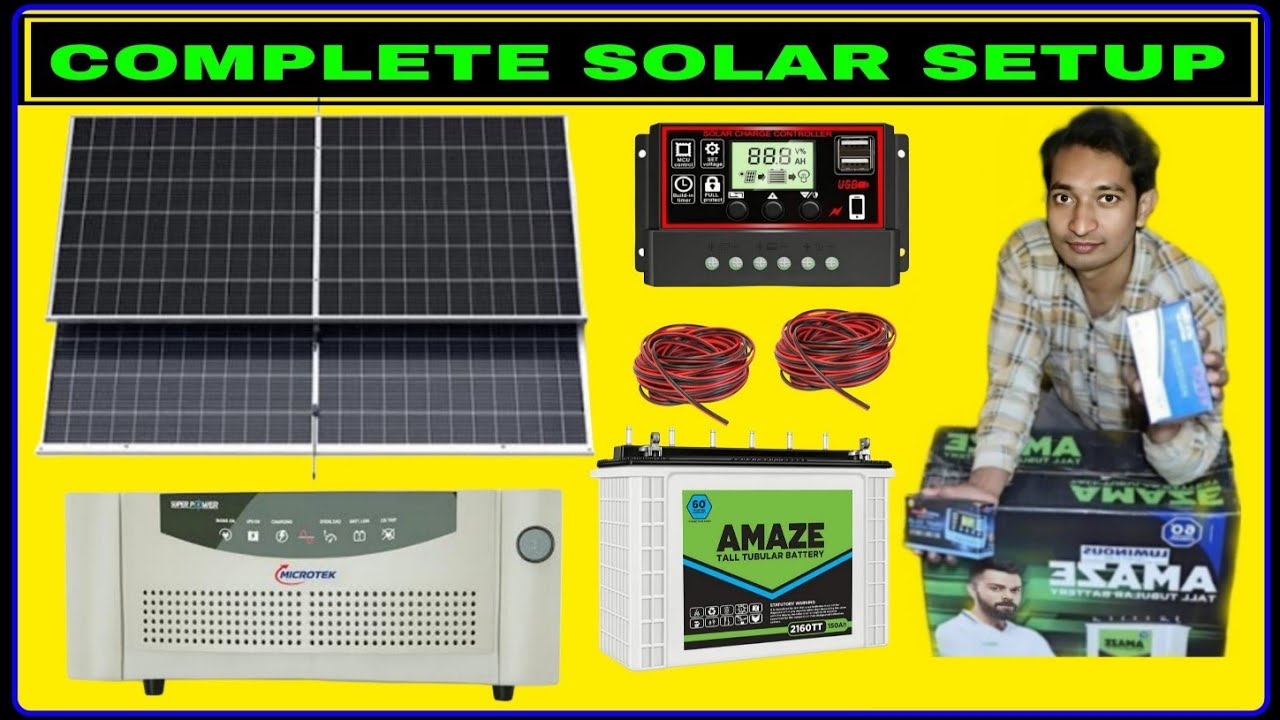 250W 12V Solar System Complete Setup 👍 || Best Single Battery Solar Setup ✅️ || Budget Solar Setup 🫡