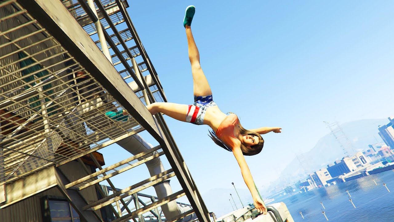 GTA 5 Parkour Fails Episode 161 | Shiranui Mai
