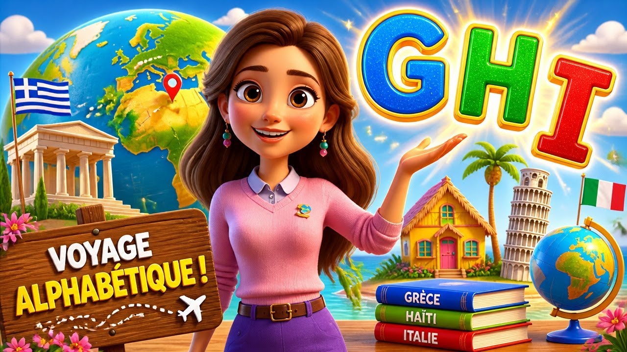 Apprendre l'Alphabet en voyageant~ G, H, I et leurs pays