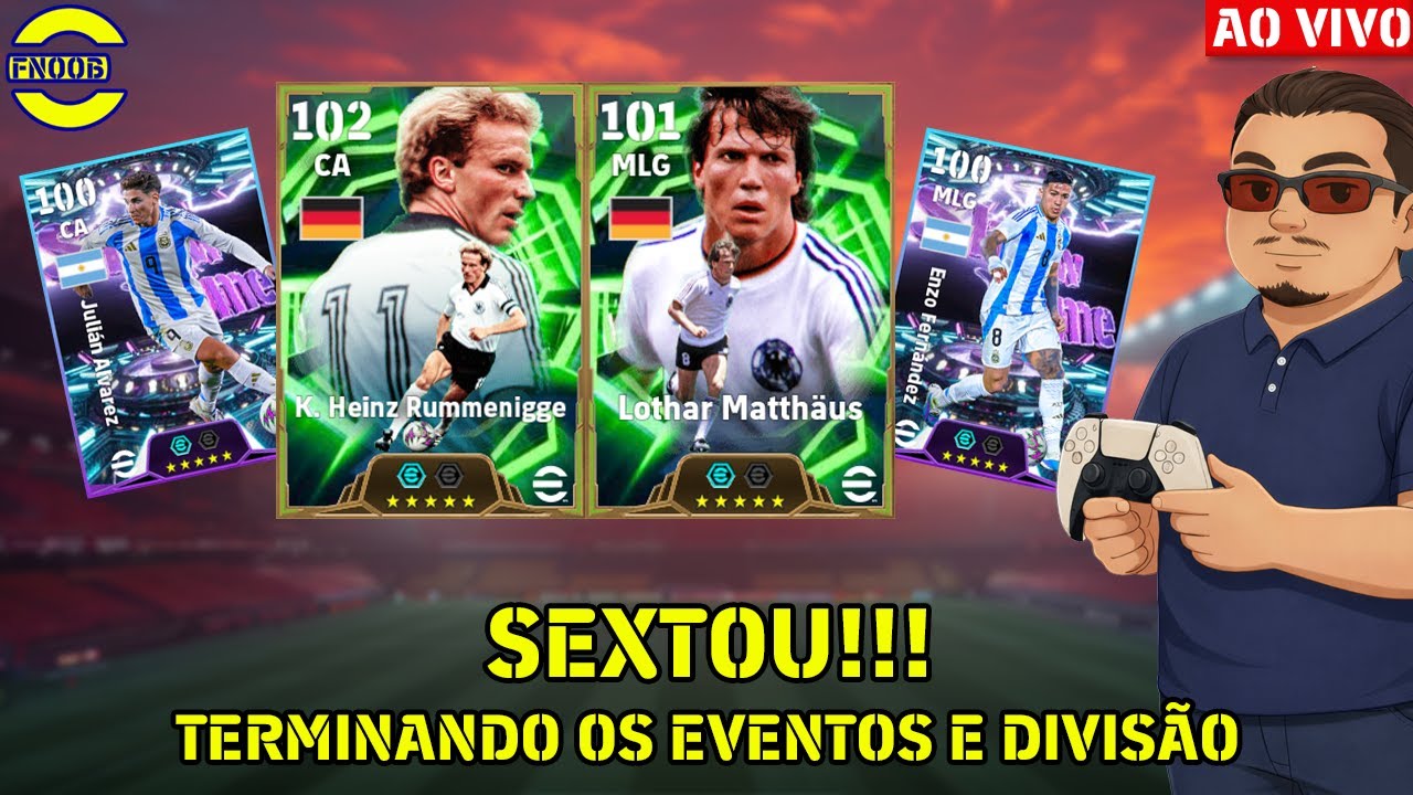 🔴SEXTOU | TERMINANDO OS EVENTOS E DIVISÃO | EFOOTBALL