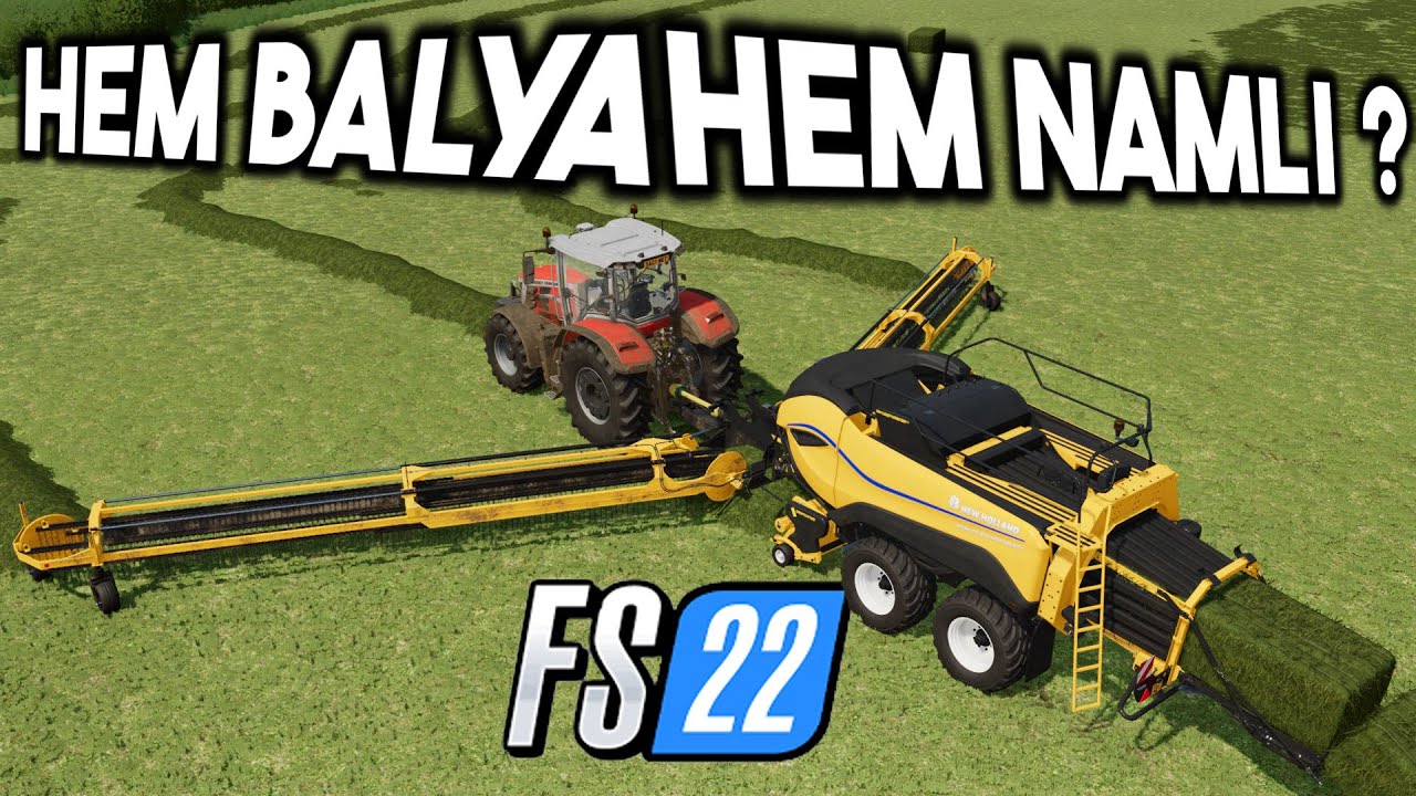 OT & ÇİMEN DEVASAA BALYA MAKİNASI // FS22