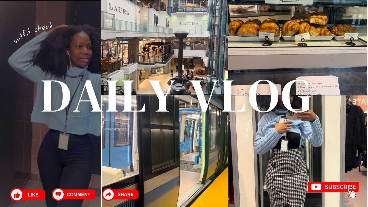Daily Vlog Montréal | Une journée de travail avec moi