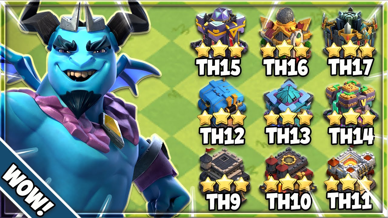 Best MINION PRINCE Attack Strategy for EVERY Town Hall (Clash of Clans)