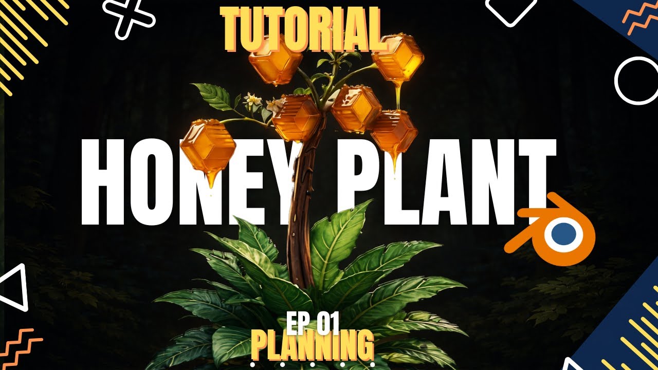 Making of Honey Plant | Planning | Blender | Tutorial