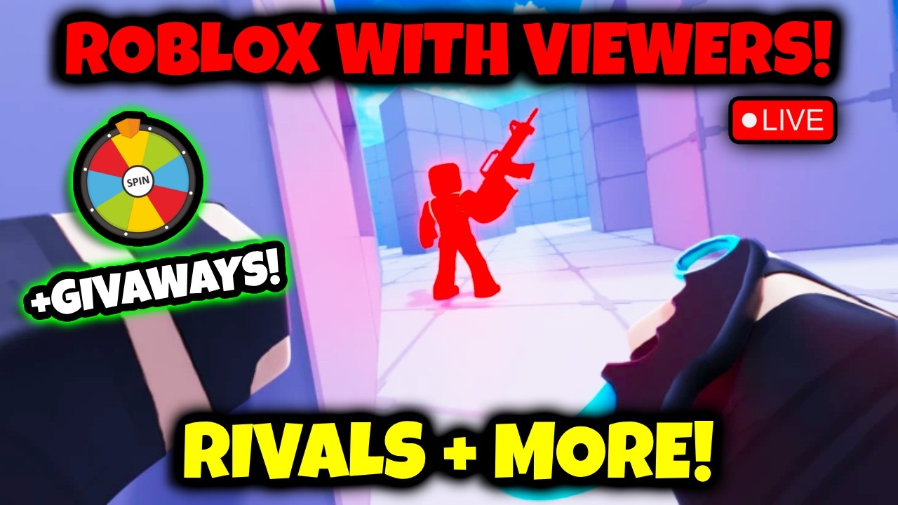 🔴 LIVE: Roblox Rivals With Viewers! ❤️🔥 + SKIN CASE GIVEAWAYS! 🎁 | NEW Valentines Update
