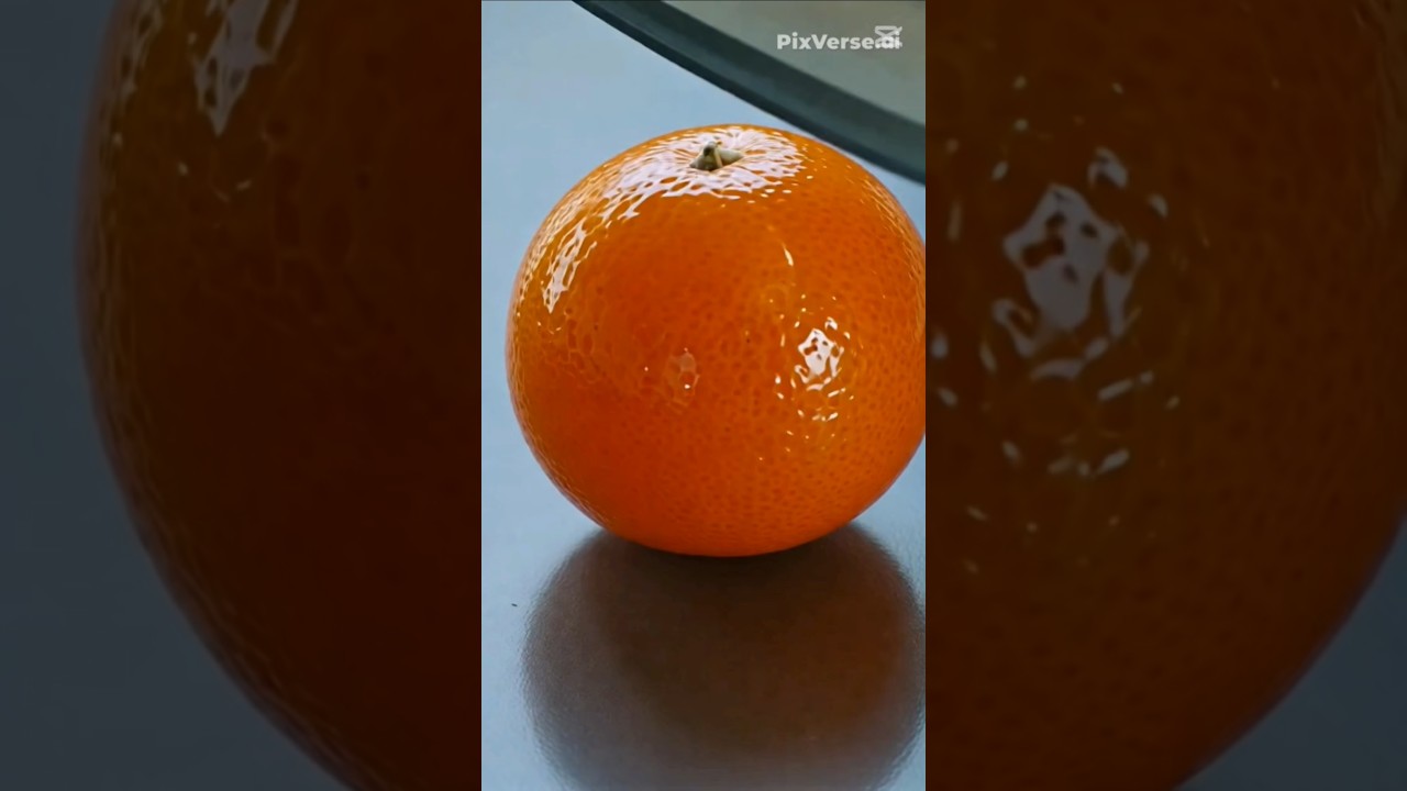 "Slicing a Fresh Orange: Crisp, Juicy, and Refreshing"