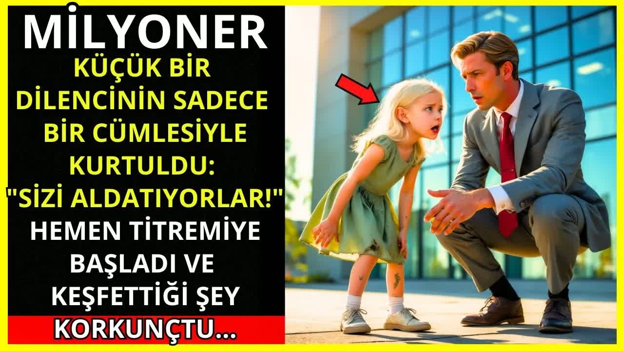 KÜÇÜK DİLENCİ TEK BİR CÜMLEYLE MİLYONERİ KURTARDI： ＂SENİ KANDIRIYORLAR!＂....