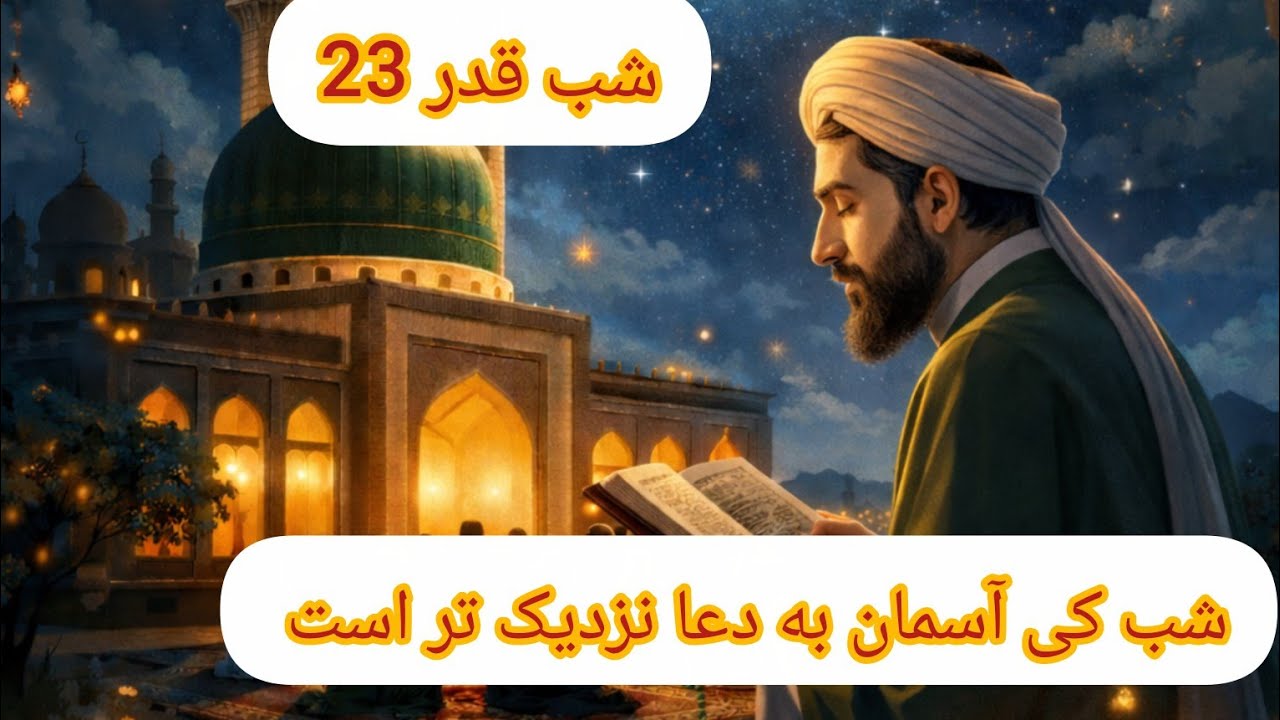 شب بیست‌وسوم قدر؛ شبی که دعاها مستجاب و دل‌ها آرام می‌شوند. 🌙✨