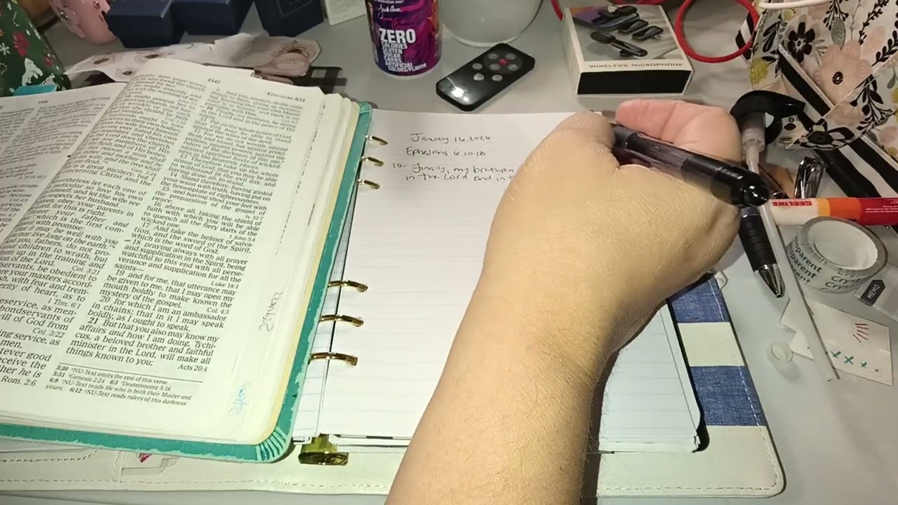 January 16, 2026 | Ephesians 6:10-18 | Scripture Writing Plan | New Day, New Year 