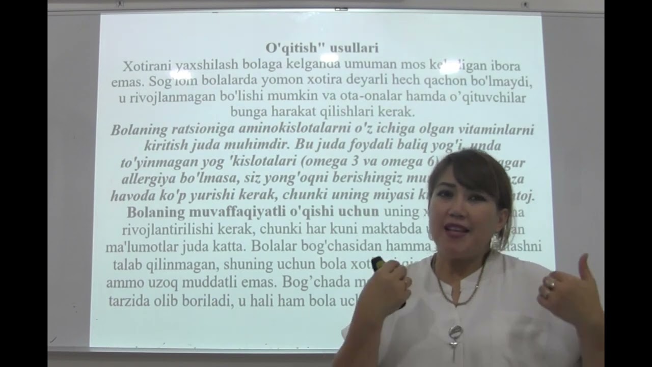 Kichik maktab yoshi davri bolalarda xotira