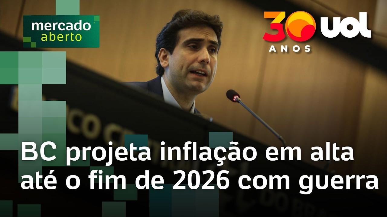 Banco Central projeta infla&ccedil;&atilde;o em alta em 2026 e v&ecirc; maior incerteza com guerra no Ir&atilde;