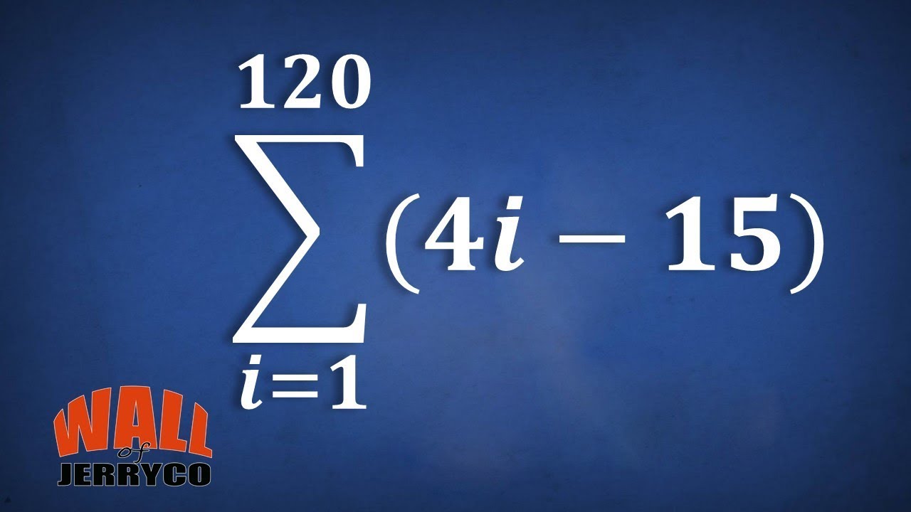 Evaluating Sigma Notation (1)