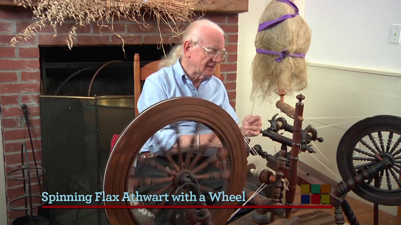Norman Kennedy Spins Flax: Wheel and Handspindle