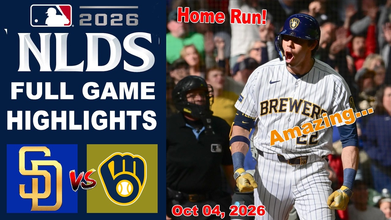 Лучшие моменты матча Brewers против Padres, 4 октября 2026 г. | Сезон MLB