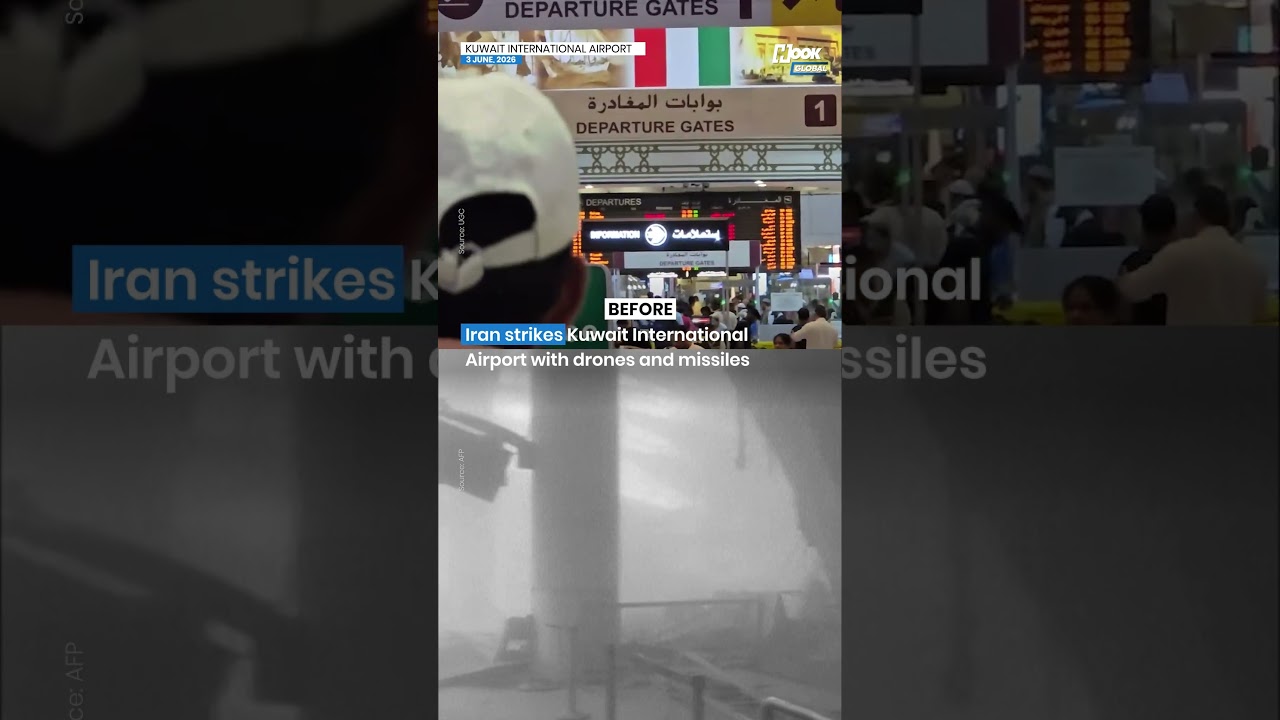 Caught on camera: Iran strikes Kuwait Airport with drones and missiles