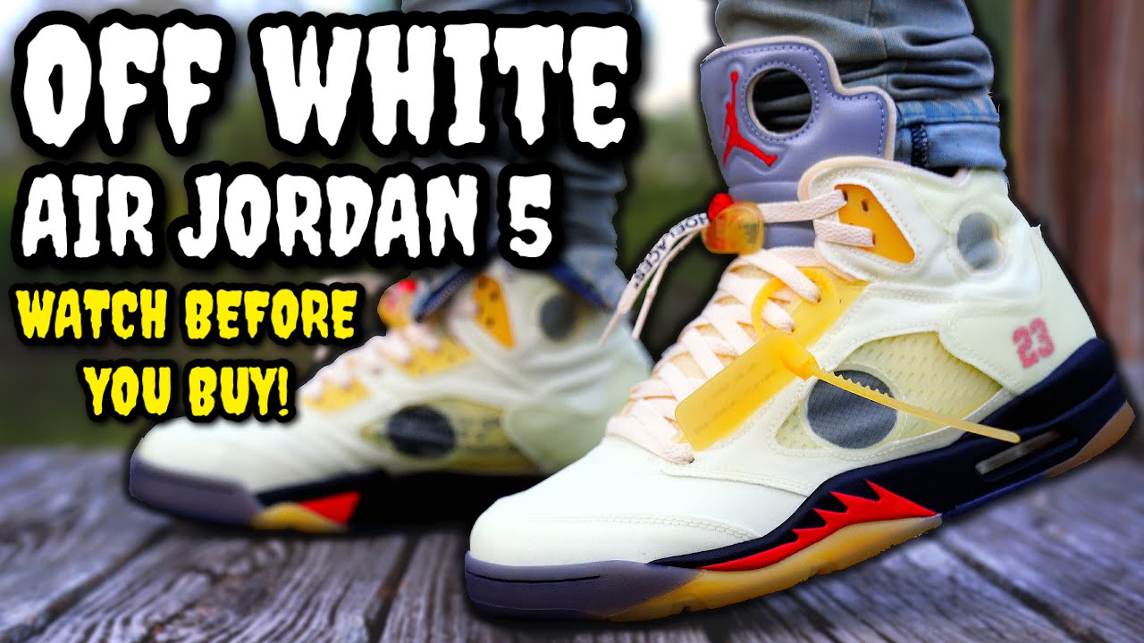 Off-White Air Jordan 5 SAIL ON FEET REVIEW! WORTH THE HYPE? Watch BEFORE You BUY! Worth Resell?