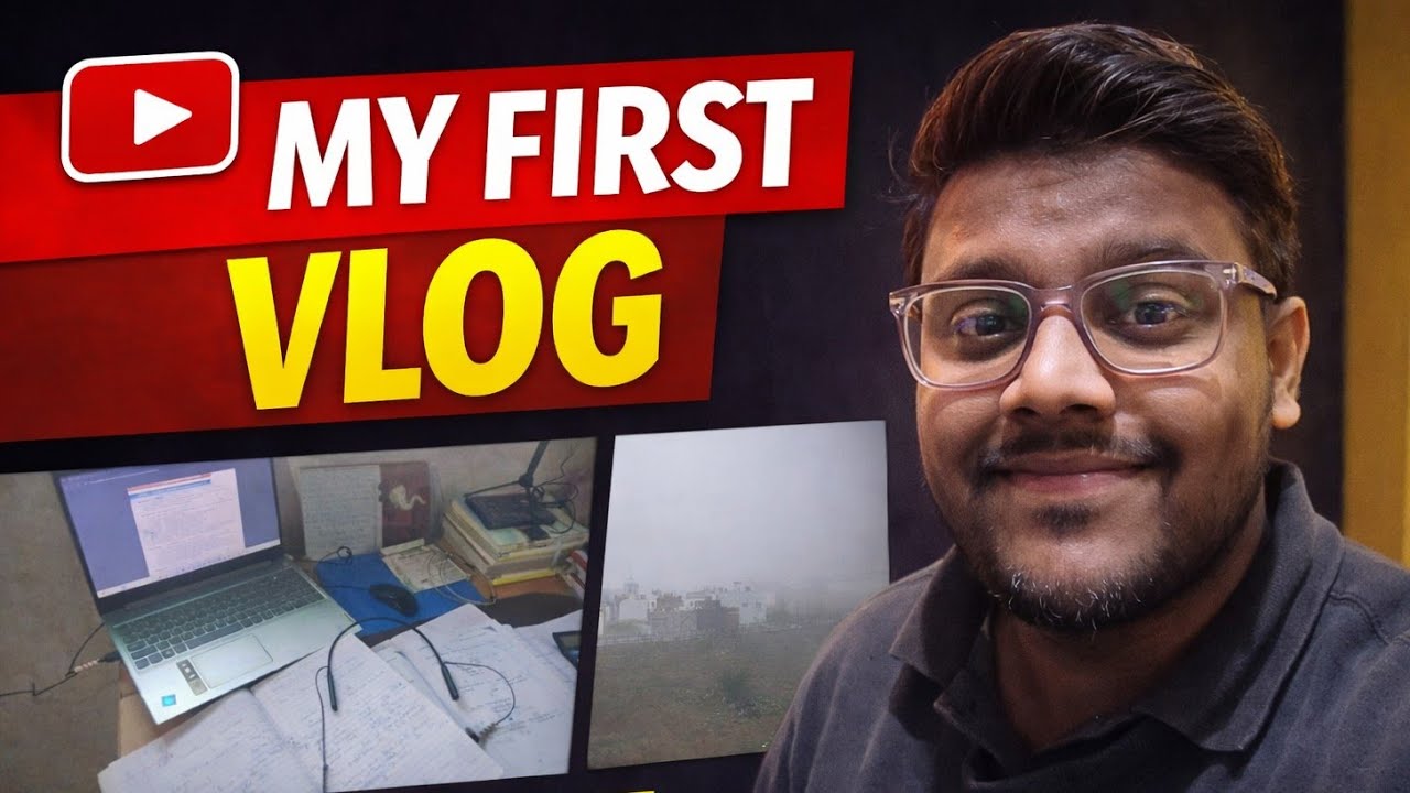 My First Vlog | Study Desk to Foggy Views 😅