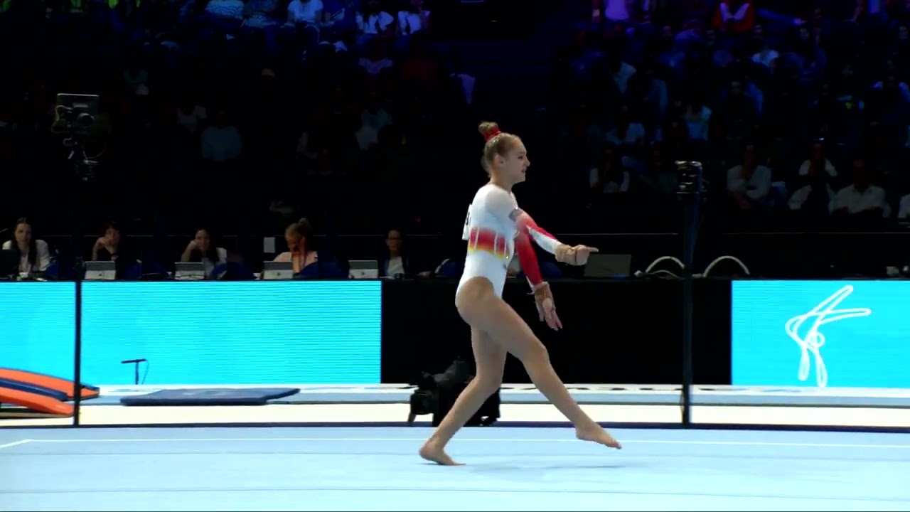MANECA-VOINEA Sabrina (ROU)_2023 Artistic Worlds, Antwerp (BEL)_Qualifications_Floor Exercise