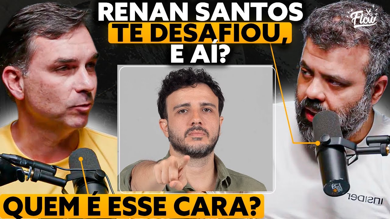 Flávio BOLSONARO RESPONDE Renan SANTOS do MBL