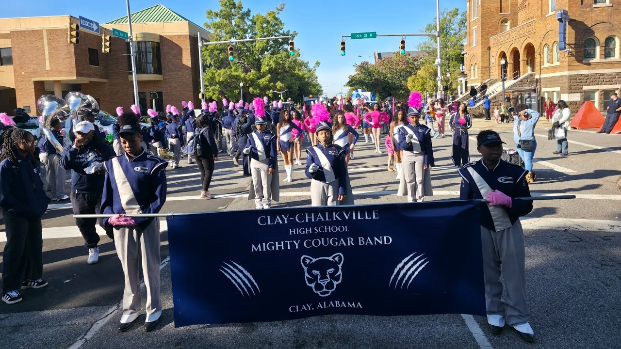 Clay Chalkville High School Mighty Marching Cougar Band @ Magic City Classic Parade 10/25/2025