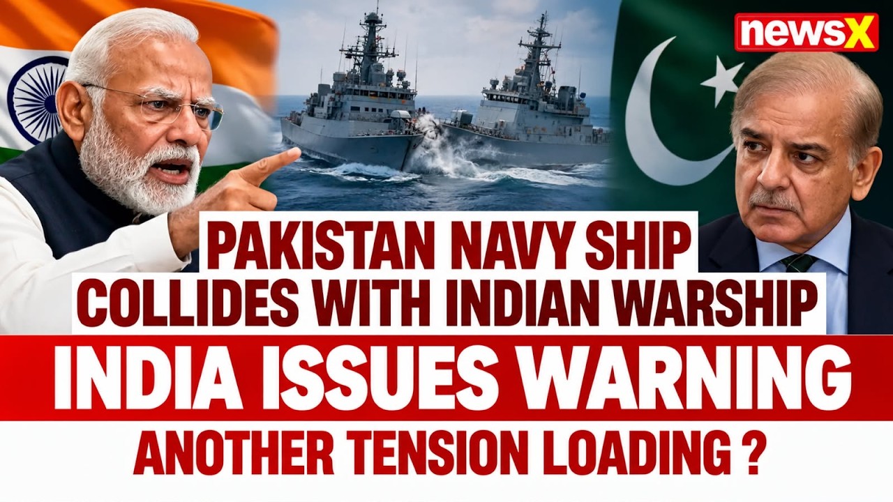 Pakistan Navy Ship Collides With Indian Warship: India Issues Warning | Another Tension For Pak?