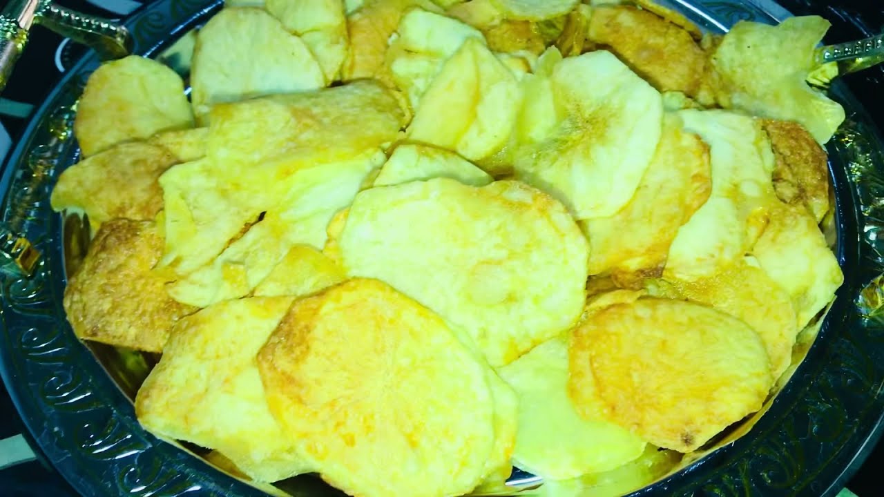 How To Make Homestyle Potato Chips طريق يعمل جبس بطاطا ئامادەكردنی جبسی پەتاتە زۆر بە ئاسانی خۆش🥔🥔