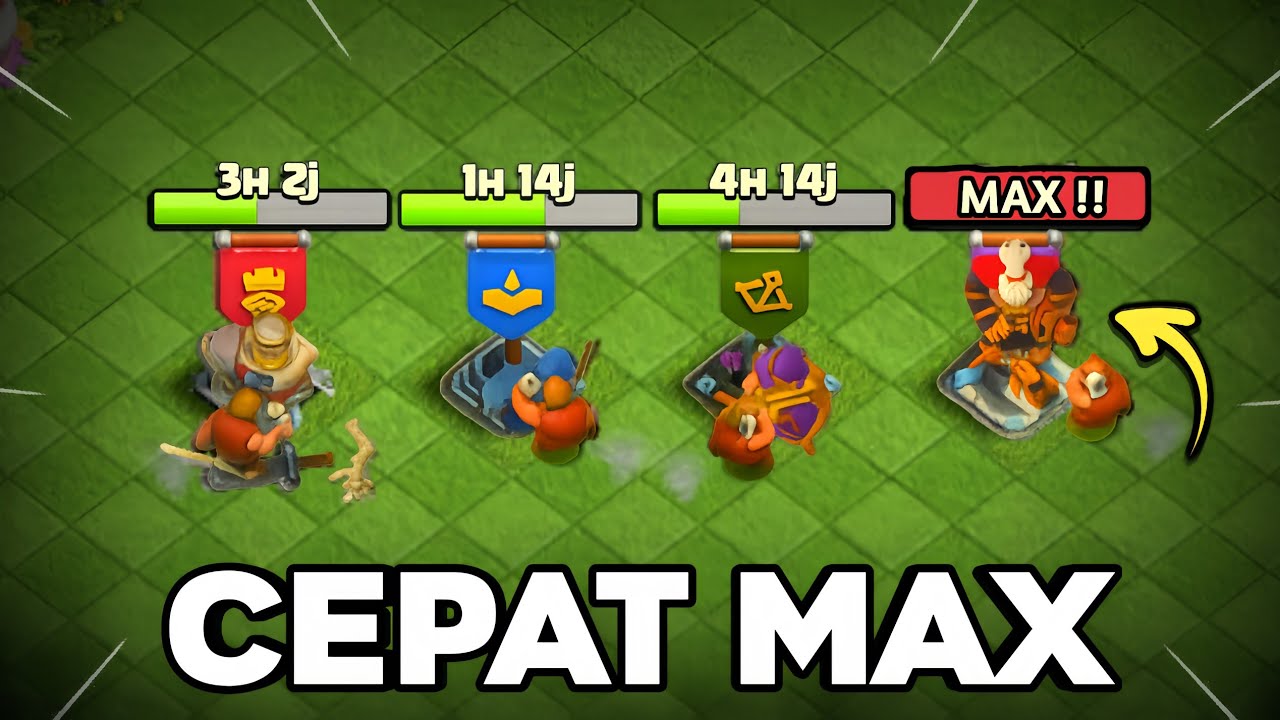 5 TRIK RAHASIA Biar Hero CEPAT MAX !! - Clash Of Clans