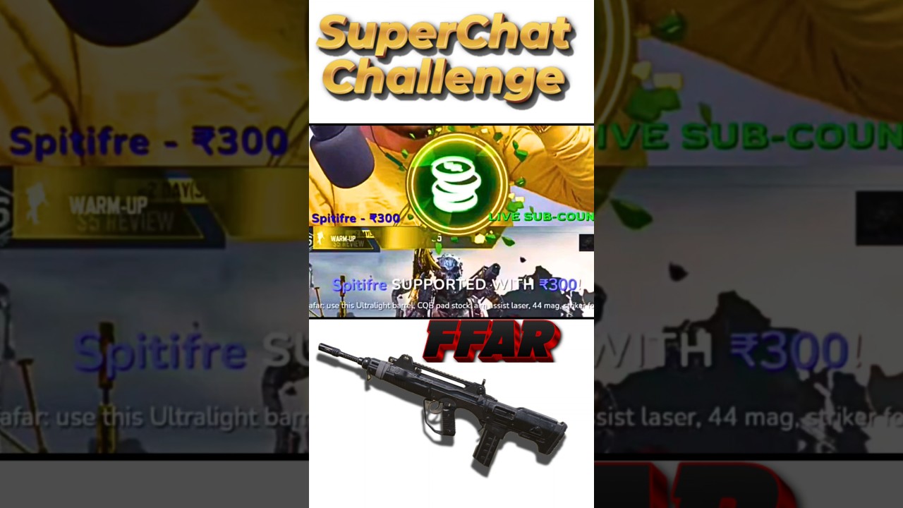 I Took Mr Spitfire&rsquo;s ₹300 FFAR Challenge&hellip; BIG MISTAKE 😱🔥#codm #ffar_gunsmith #challenge #live