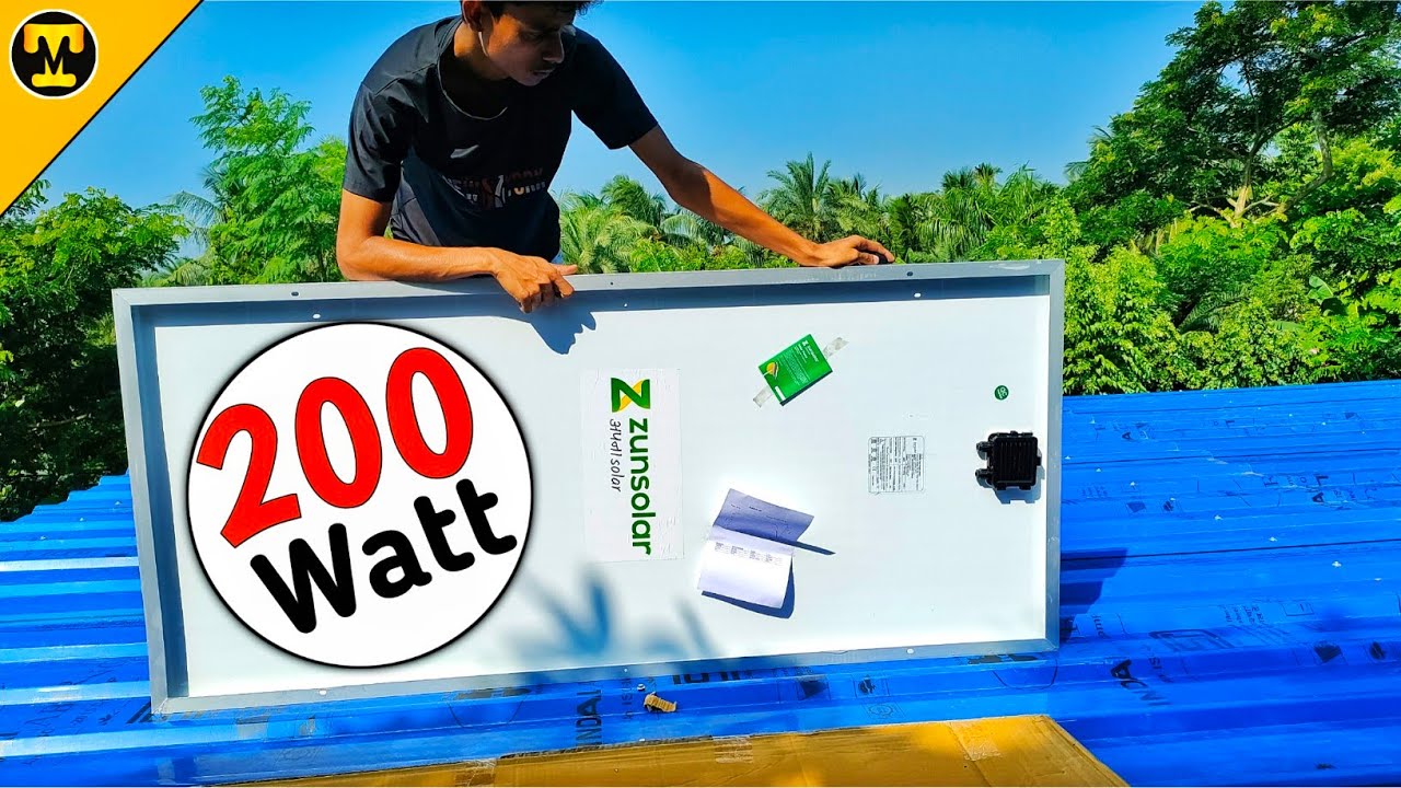 200 Watt Zunsolar ( Mono )Review & Build Quality Test || Amp, Voc, Watt