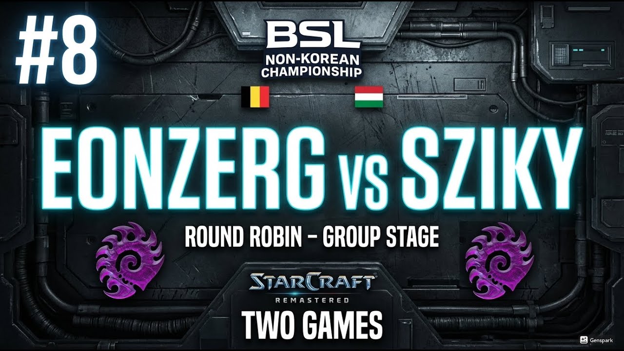 🇧🇪 eOnzErG (Z) vs 🇭🇺 Sziky (Z) | BSL21 Non-Korean Championship | StarCraft Remastered | #8