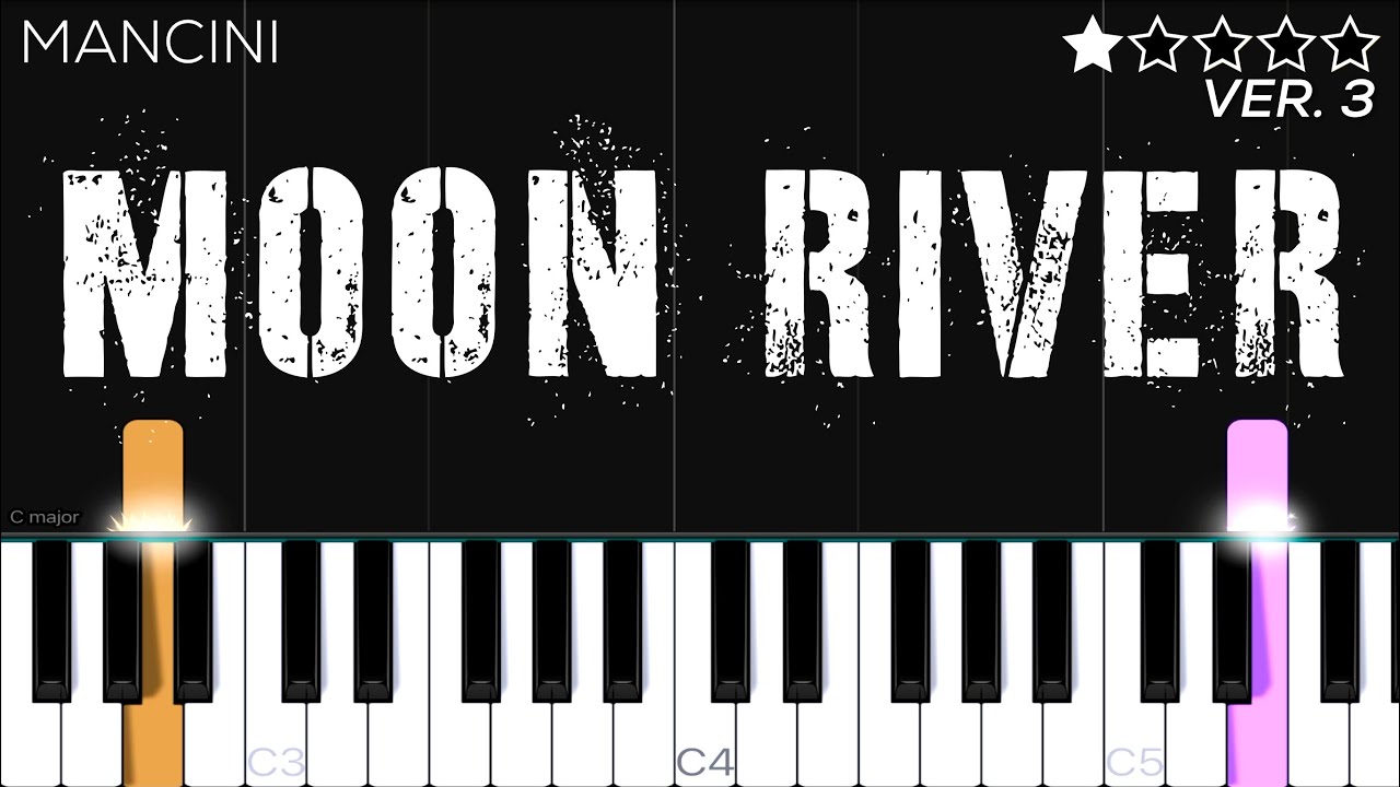 Moon River - Breakfast At Tiffany's | EASY Piano Tutorial