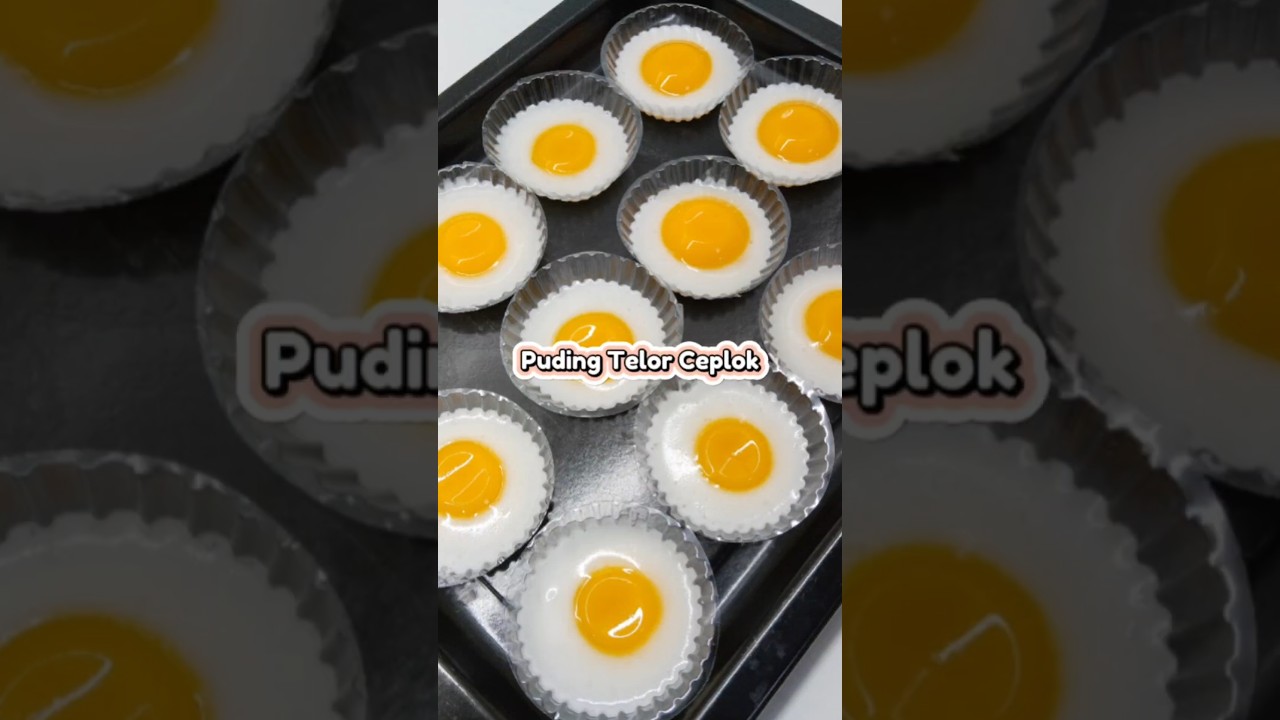 Puding Telor Ceplok #puding #nutrijell #pudingnutrijell