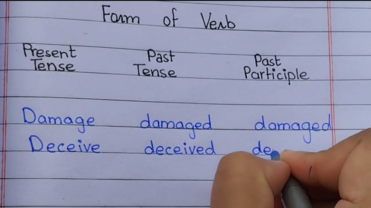 Forms of verb start with D in English| English forms of verb| English grammar 